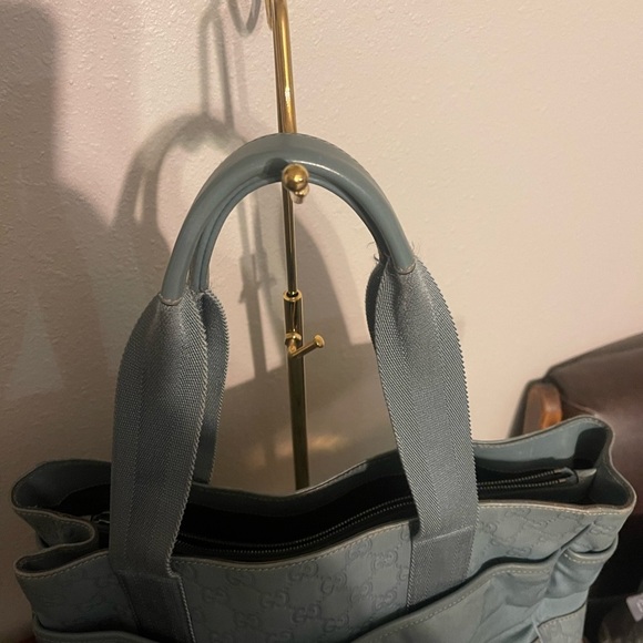 Gucci Guccissima Light Blue Tote Bag - Picture 4 of 12